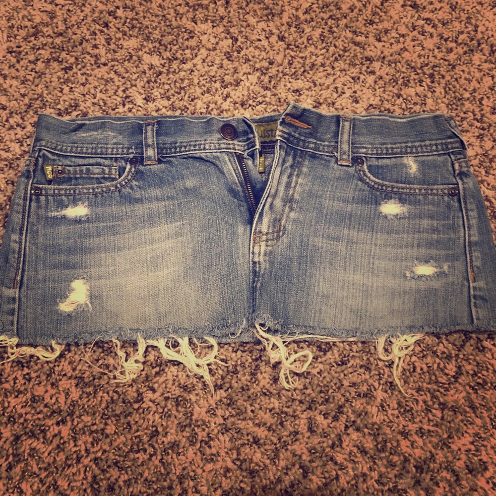 Hollister jean skirt
